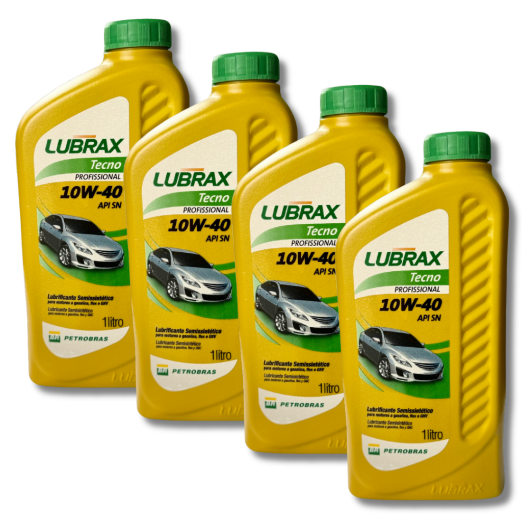 KIT TROCA DE ÓLEO 4 UNI 10W40 SEMISSINTETICO LUBRAX TECNO