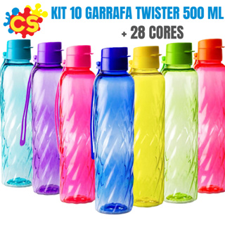 Kit 10 Garrafa Twister 500 mL- Garrafa de água em Oferta na Shopee