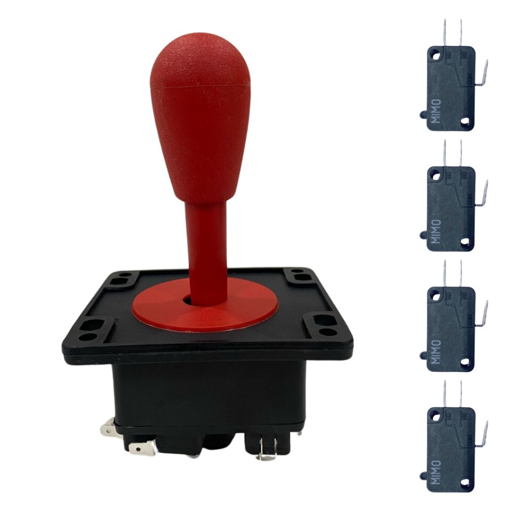 Comando Joystick para Arcade Fliperama Game Eletromatic Vermelho
