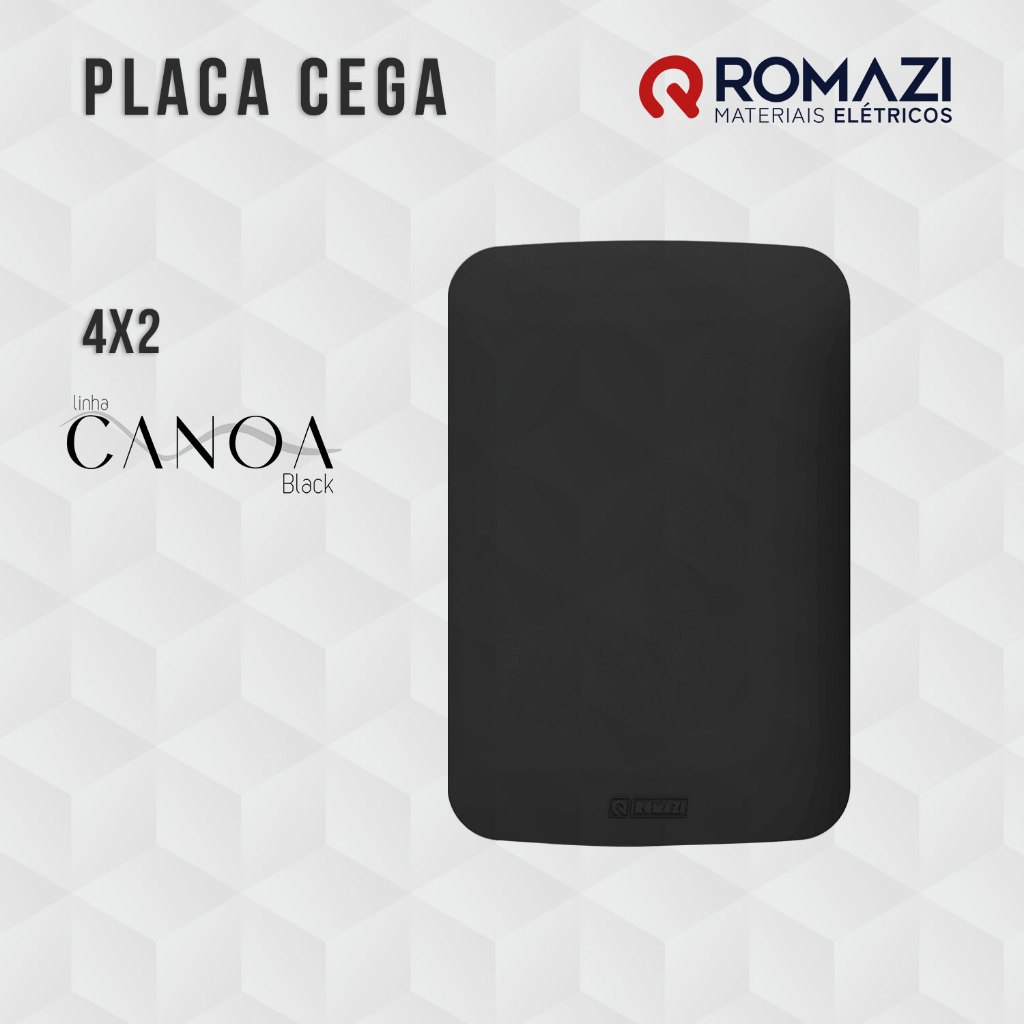PLACA CEGA CANOA BLACK 4X2