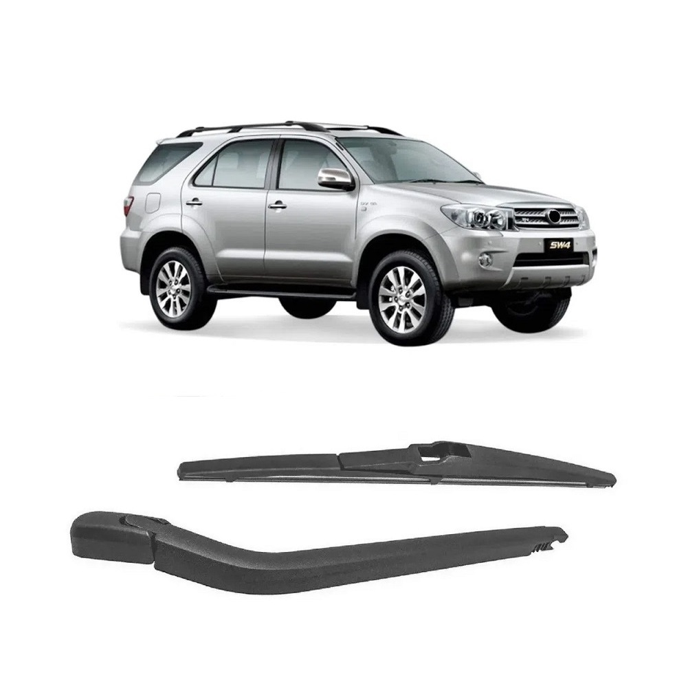 Braço Traseiro Completo com Palheta Limpador de Parabrisa Traseiro Toyota Hilux SW4 2006 ate 2016