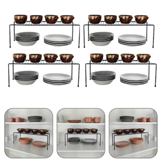 Kit 4 Organizador Armario Cozinha Prateleira Aço 51cm em Oferta na Shopee