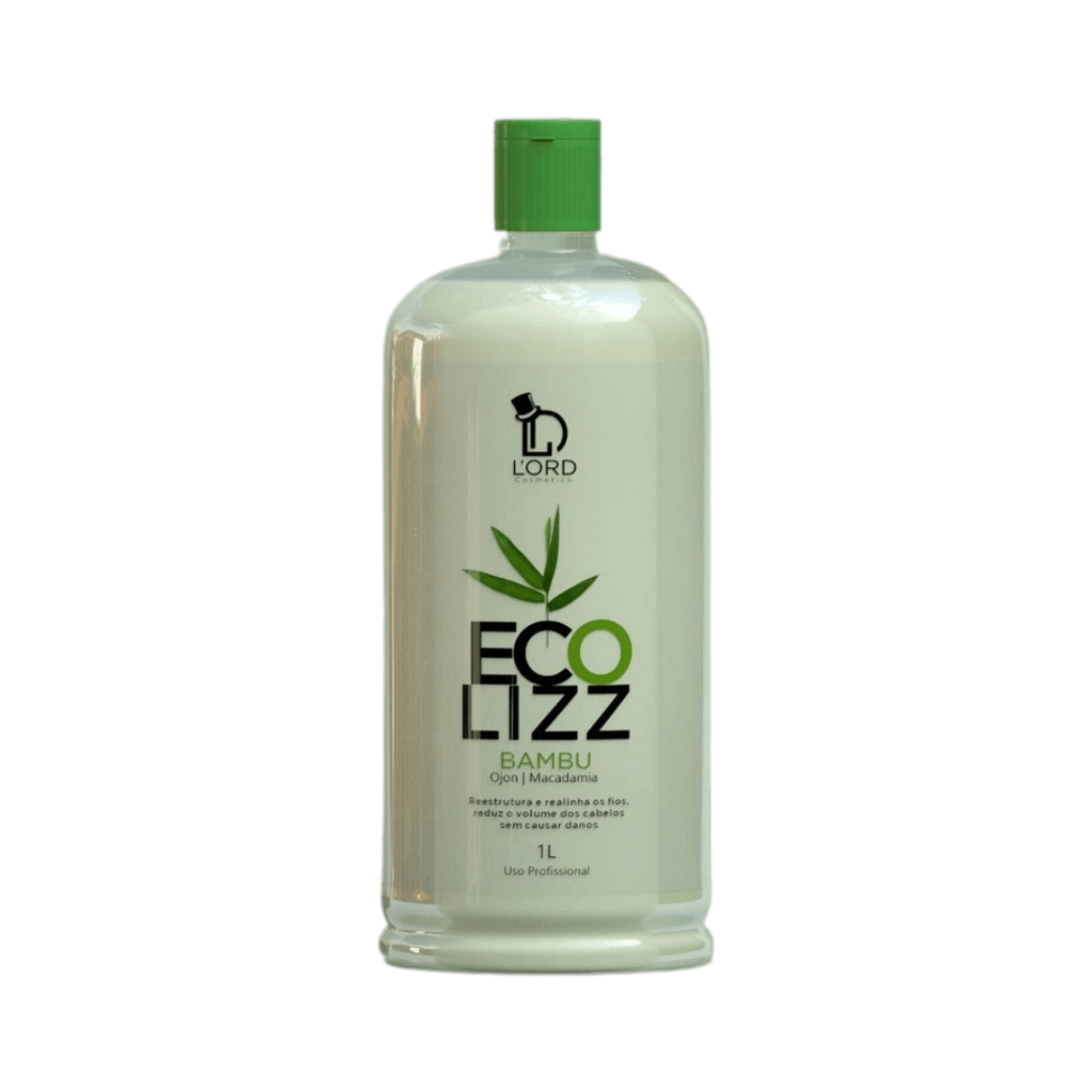 Escova Progressiva Orgânica Ecolizz 1L - Lord Cosméticos - Bambu e Macadâmia - Sem Formol