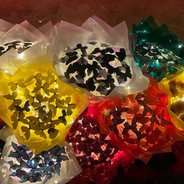 Materiais para montar buquê de borboleta em Oferta na Shopee