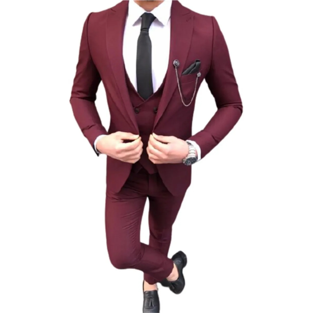 Terno Italiano Slim Oxford Premium - Blazer + Calça