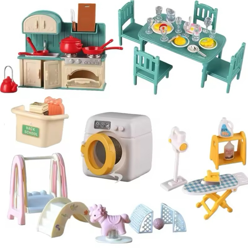 Móveis e Acessórios Stomle Family compatível com Silvanian Families em Oferta na Shopee