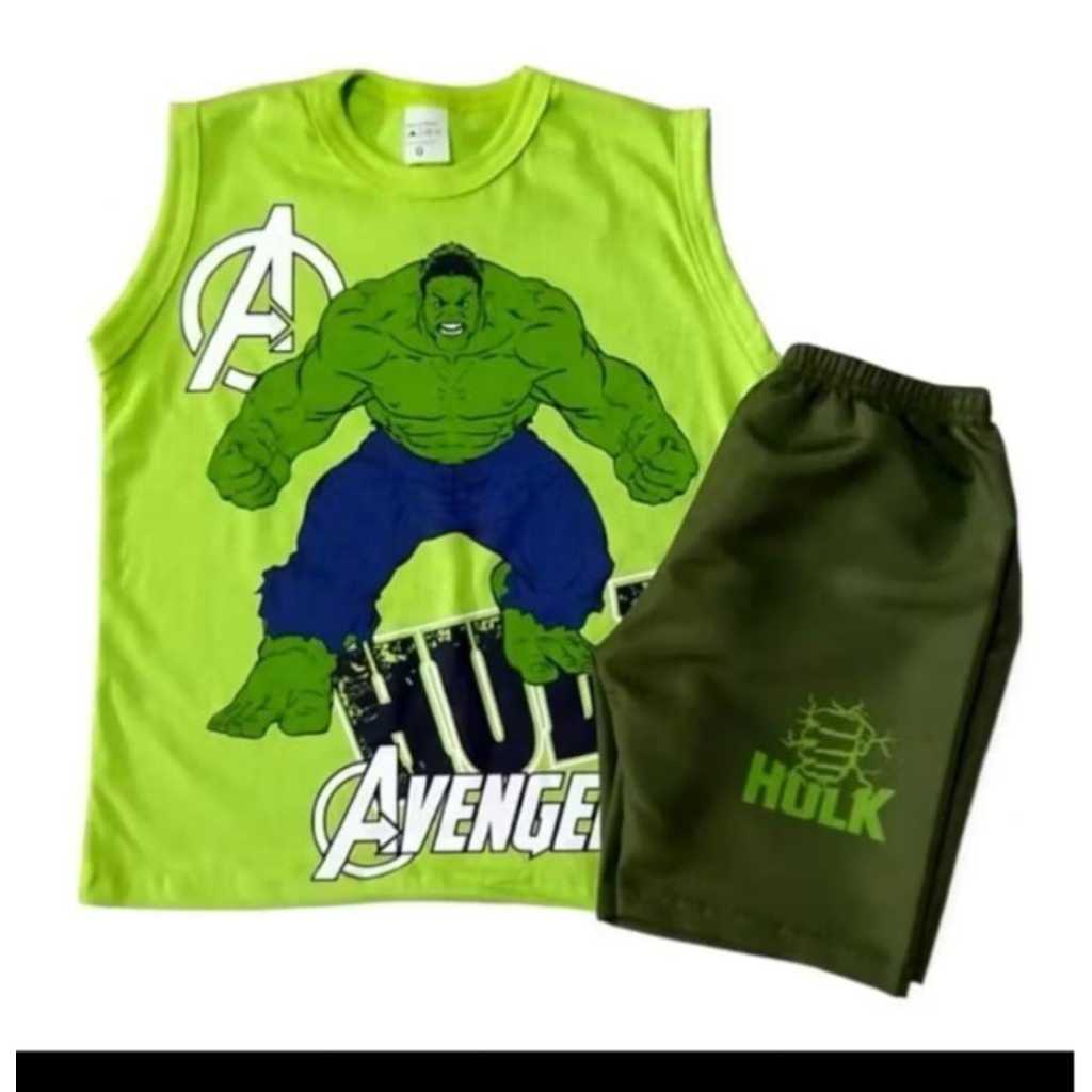 conjunto Regata masculino Hulk tema festa e presente em Oferta na Shopee