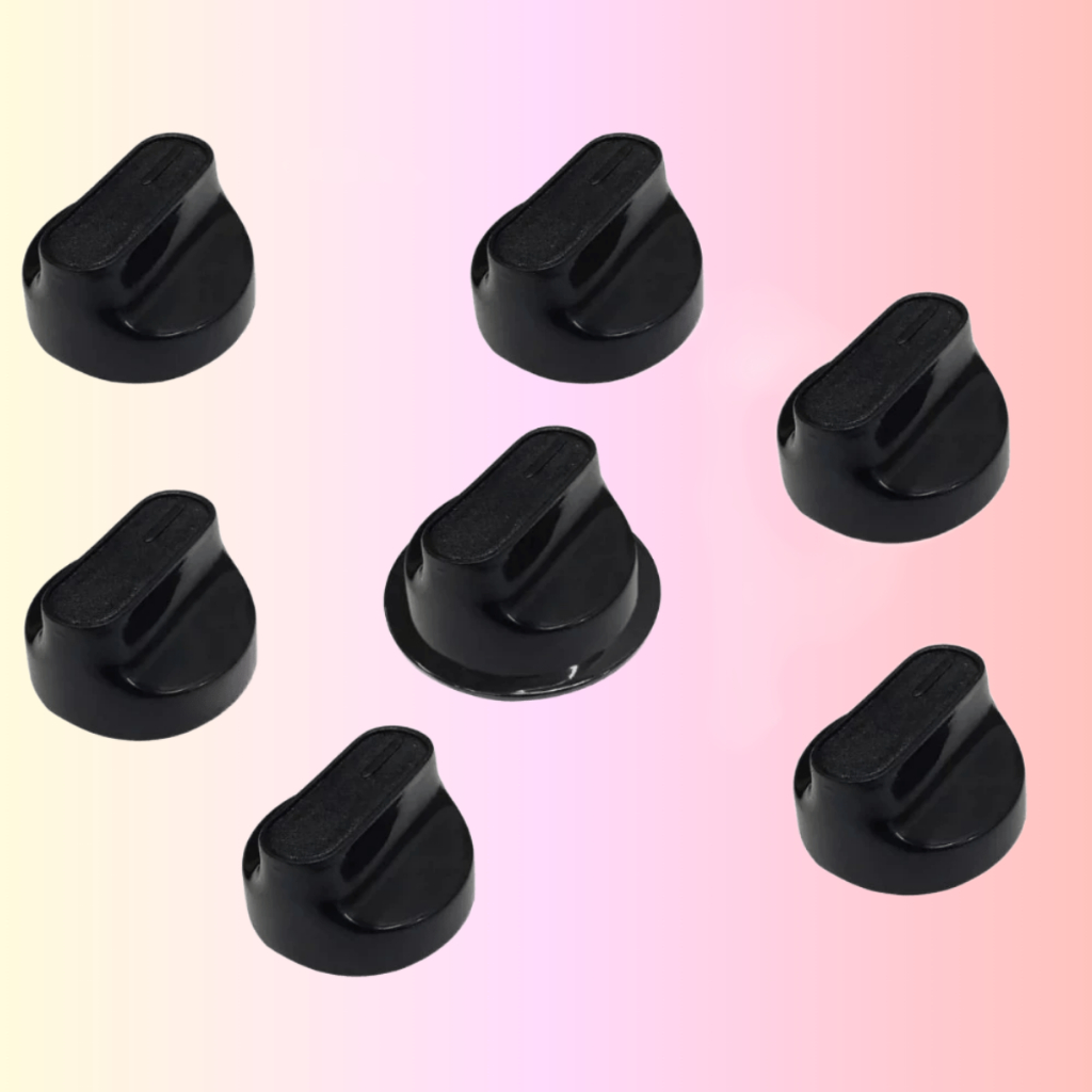 Botão Manípulo Para Fogão Consul/Cooktop Mondial  e outros modelos (Kit Com 7) 6 bocas + forno Rosa Maria
