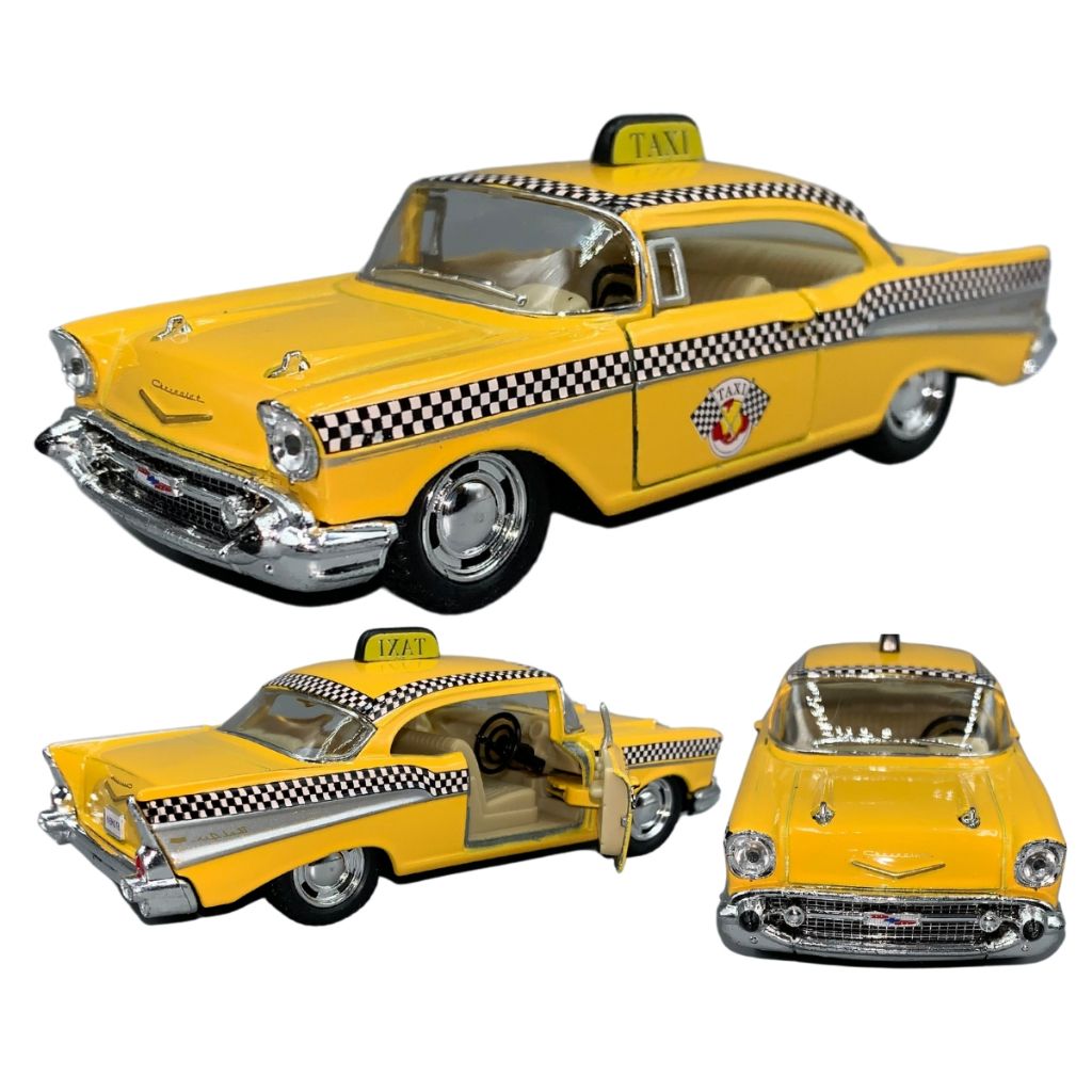 Miniatura Carro Táxi Chevrolet 1957 Bel Air