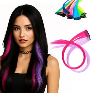 Mechas Coloridas 2 Tic tac 70cm Excelente Qualidade em Oferta na Shopee