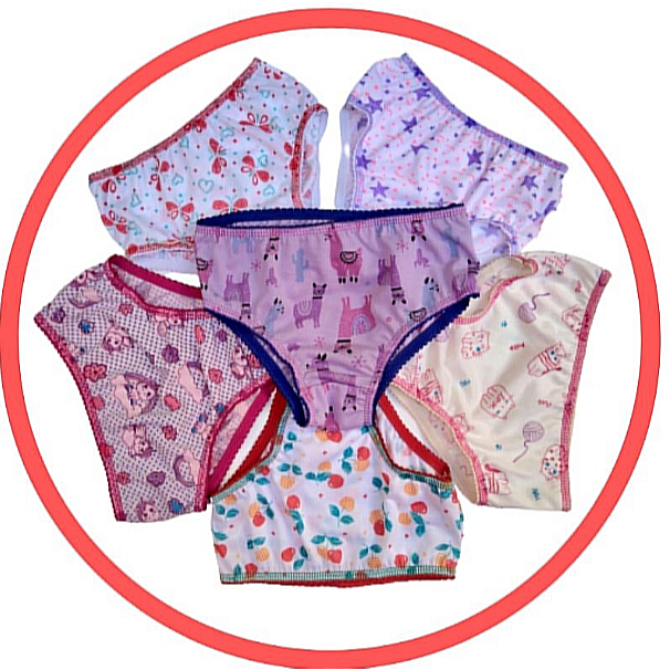 Calcinha infantil  kit 03 unidades meninas microfibra com forro de algodão estampas variadas