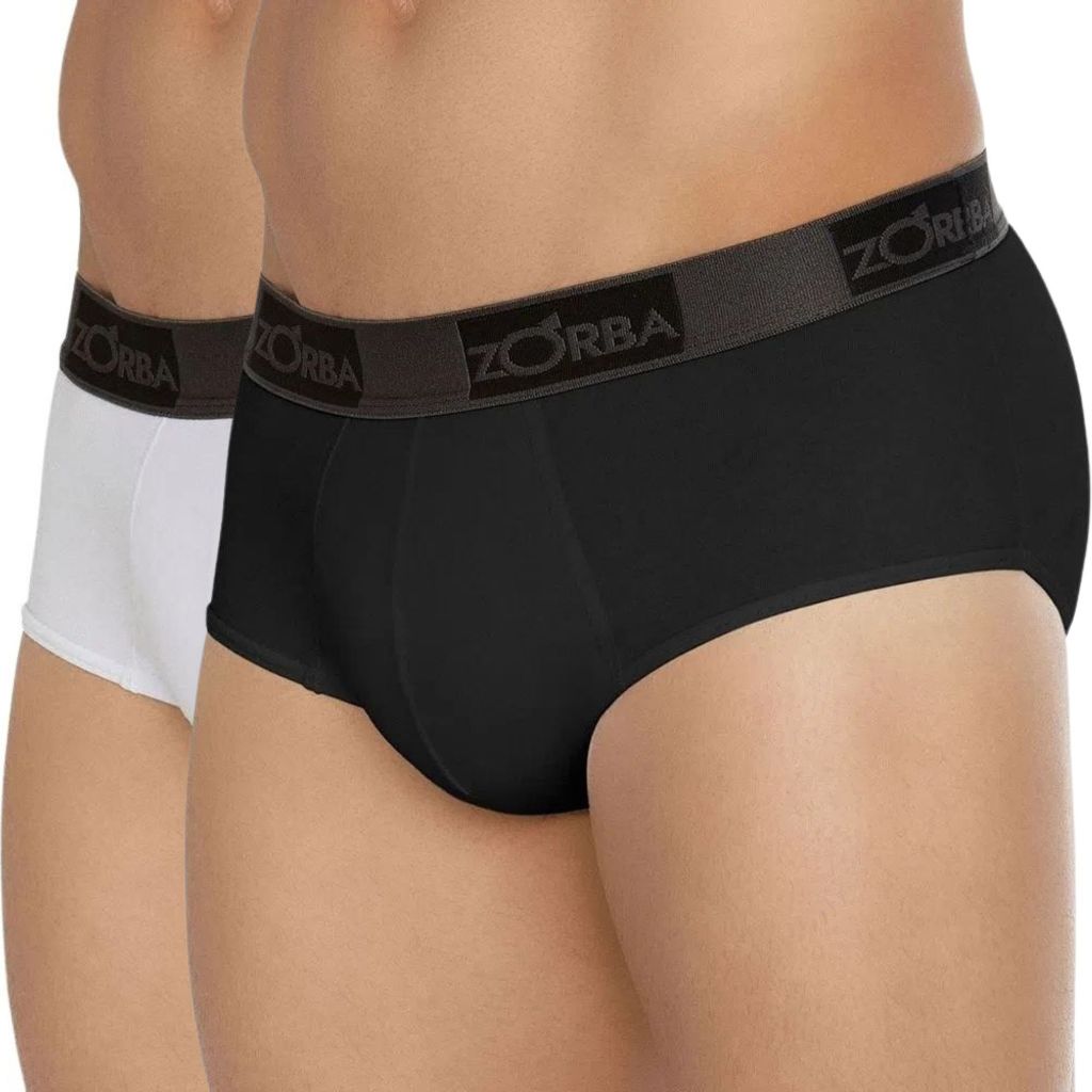 Cueca Zorba 674 Slip Masculina Kit com 2 Unidades em Algodão Confortável Original Nota Fiscal
