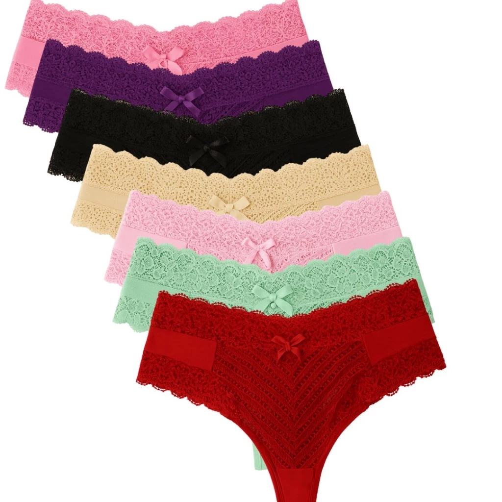Kit Calcinhas Sexy Renda Fio Duplo Conforto Lingerie Feminina