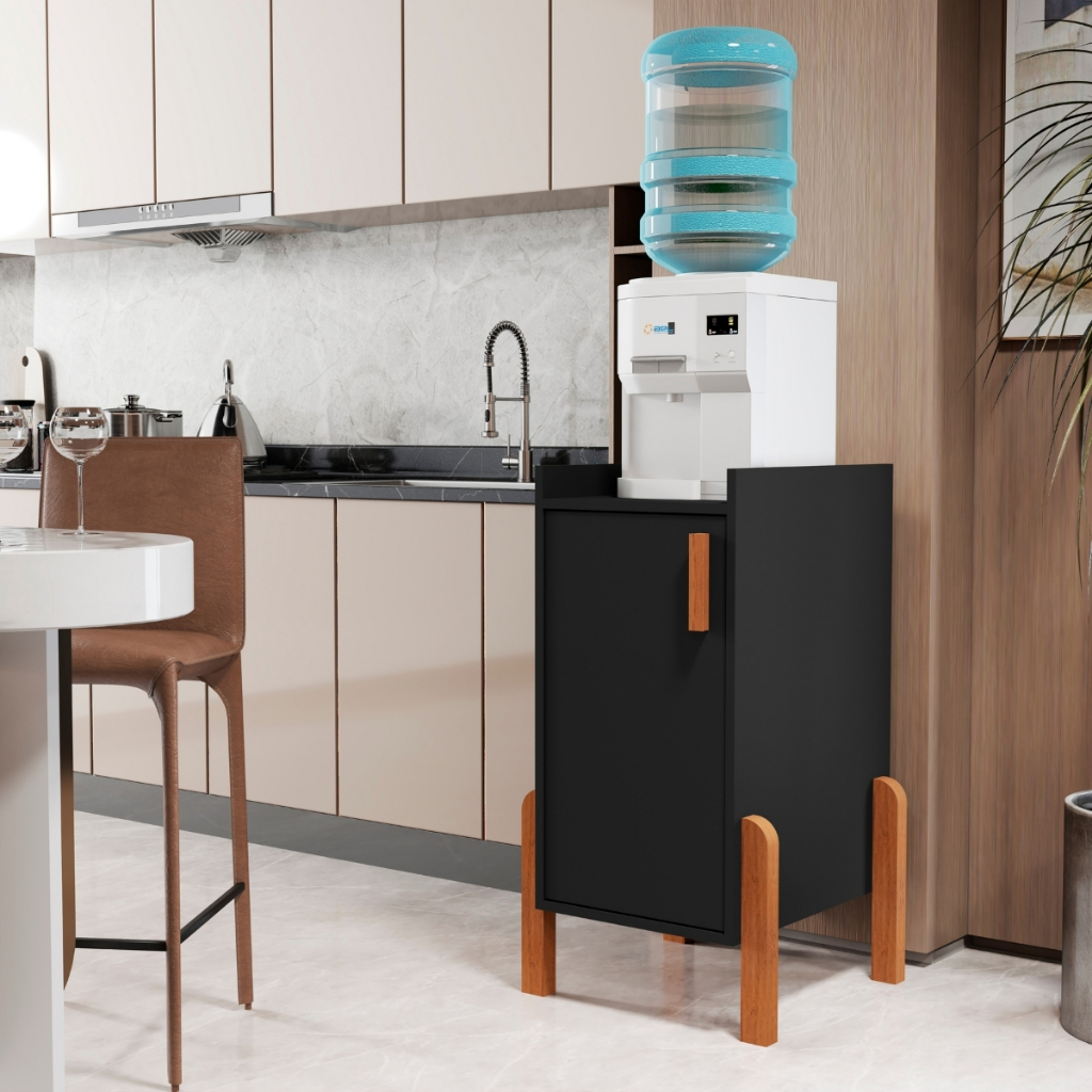 Armario Balcão Fruteira Suporte Multiuso Para Galão Filtro De Agua Bebedouro Com 1 Porta Em MDP Cantinho do Cafe em Oferta na Shopee