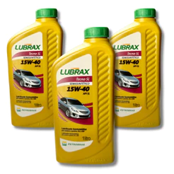 KIT TROCA DE ÓLEO 3 UNI 15W40 SEMISSINTETICO LUBRAX TECNO