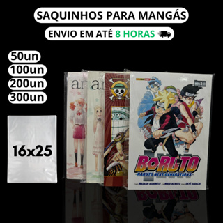 Saco Plástico Transparente Para Mangá e HQs 16x25 Saquinho Polipropileno - 50/100/200/300 un em Oferta na Shopee