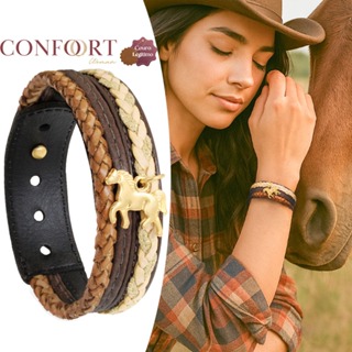 Pulseira de Couro Feminina Ajustável Country Cavalo Cachorro Pet I Love - Vários Modelos em Oferta na Shopee