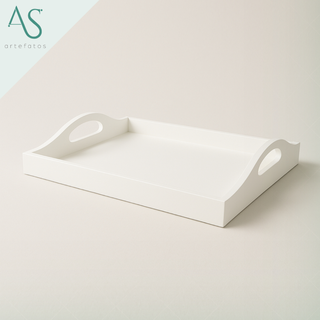 Decoração Bandeja Organizadora Bandeija com Alça em Oferta na Shopee