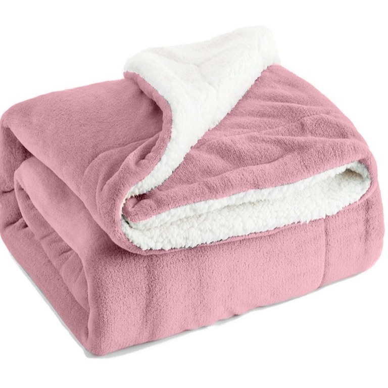 Cobertor Dupla Face Sherpa Bebê 80x90cm - Antialergico Toque macio para Berço Soninho do Nenem