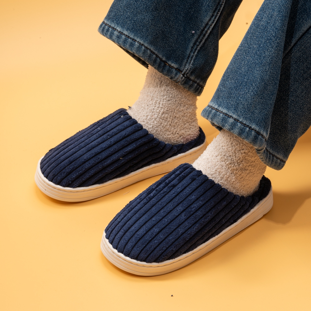 Pantufa Inverno Aveludada Unissex Chinelo de Quarto Quente Macia Antiderrapante Confortável