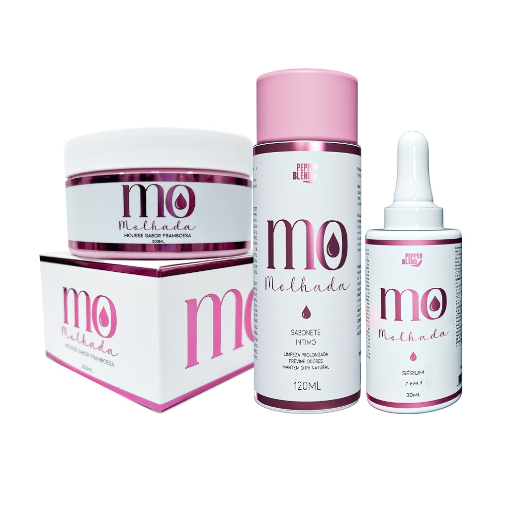 Kit Banho Sérum 7em1 Clareador de Manchas Mousse Hidratante Corporal Framboesa Sabonete Co...