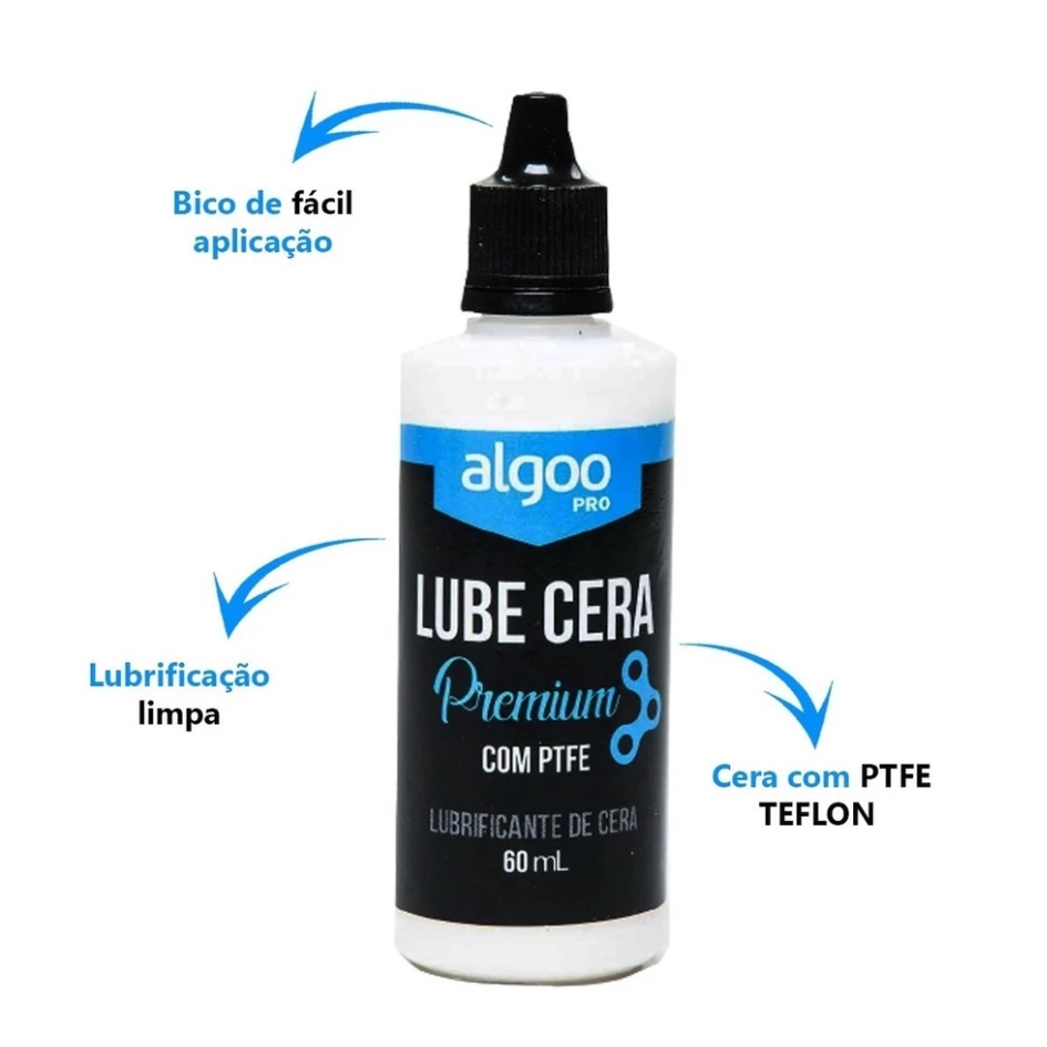 Cera Para Corrente Com PTFE Lube Cera Premium ALGOOpro 60ml