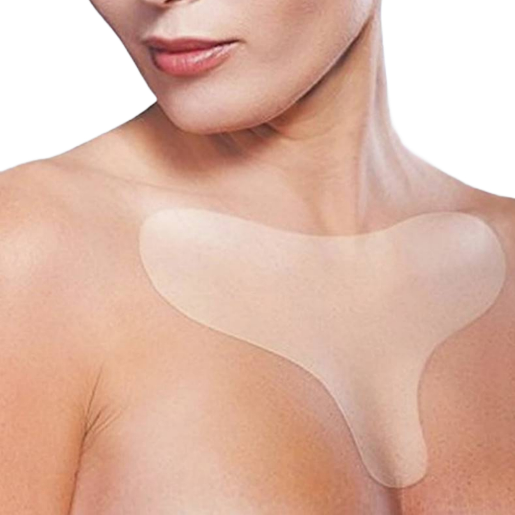 Anti Rugas Adesivo Reutilizável Para Decote Colo Silicone Estimulador de Colágeno em Oferta na Shopee