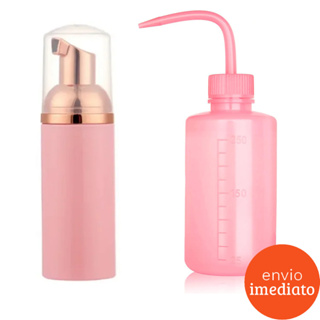 Kit Limpeza de Cílios Pisseta Dosadora Frasco Pump Espumador em Oferta na Shopee