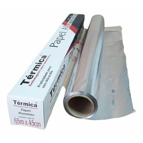 Papel Alumínio Térmico 100x30cm – Unidade ou Kit com 2 Rolos - TÉRMICA