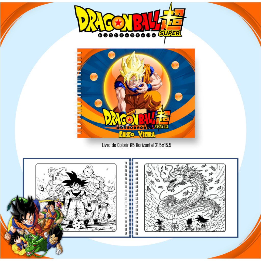Livro de colorir Dragon Ball