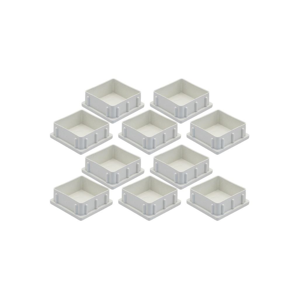 Ponteira Pead Interna Tampa Metalon 50x50 Quadrado 20 Pecas