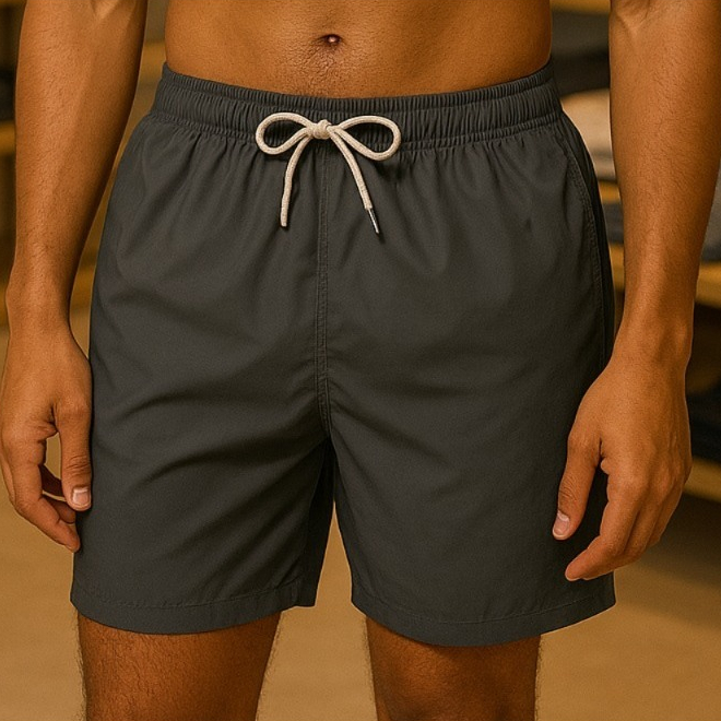 Bermuda masculina tactel com elastano short masculino praia piscina básico