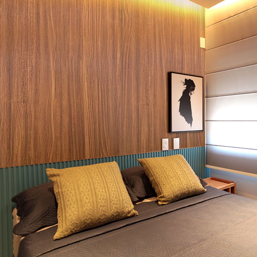 Papel de Parede Adesivo Sala Quarto Ripas Madeira Clara Lisa Autocolante Novos!