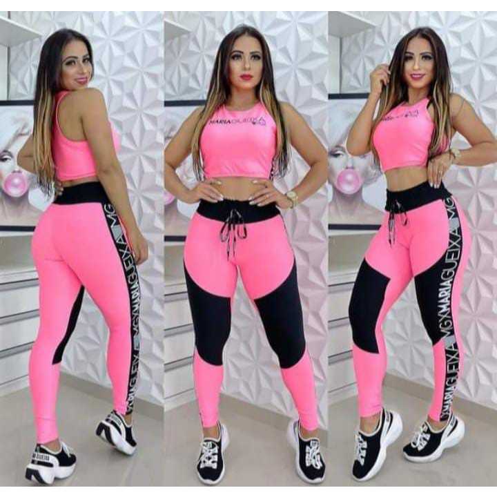 Conjunto Top + Legging Fitness Academia Casual SPORT — imagem 2 de 2