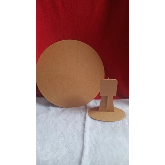 Mine painel de mesa 50x50 em mdf com base fixada no painel, festa na mesa ,Suporte em MDF para Painel de 50cm