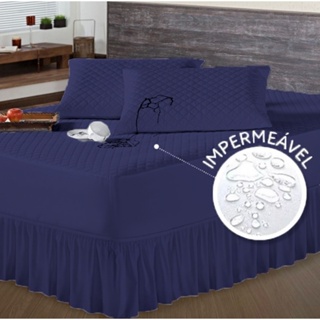 Protetor Colchão Cama Solteiro, Casal, Queen e King Box Impermeável Promoção em Oferta na Shopee