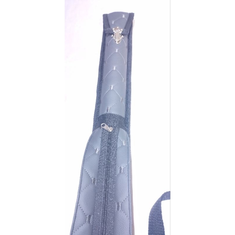 Case luxo tubular grafite para taco inteiriço bilhar sinuca