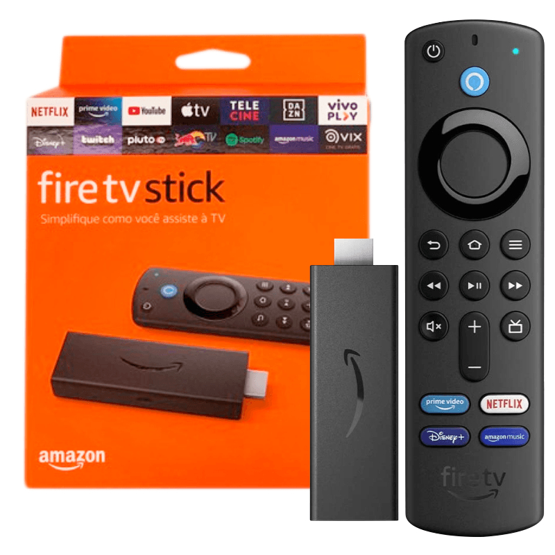 Fire TV Stick 3º geração Full HD & Controle remoto por voz Alexa