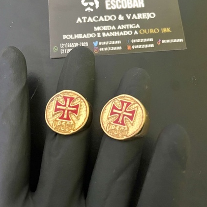 DEDEIRA DO VASCO MOEDA ANTIGA 18k