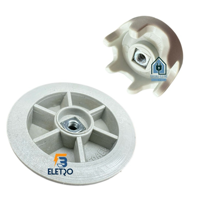 Arraste do Motor e do Copo Compatível para Liquidificador Cadence Robust LIQ400 LIQ411 LIQ415 (CJ CINZA)