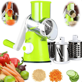 Cortador Ralador Fatiador De Legumes e Vegetais Giratório 3 Lâminas Inox Mandoline Table Moderna Mix em Oferta na Shopee