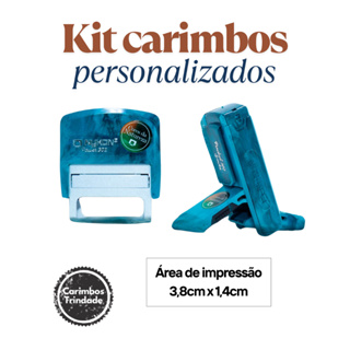 KIT Carimbos Personalizados Automáticos l Nykon 302 l Profissional l Medicina l Enfermagem l Psicologia em Oferta na Shopee