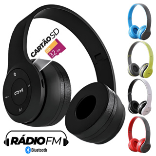 Fone Headphone Sem Fio Estéreo Cartão SD Rádio FM Bluetooth 5 Dobrável Universal Confortável em Oferta na Shopee