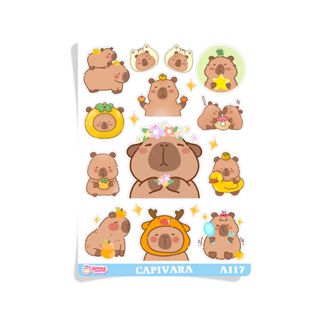 Capivara  - Cartelas de Adesivo Vinil - Capybara em Oferta na Shopee