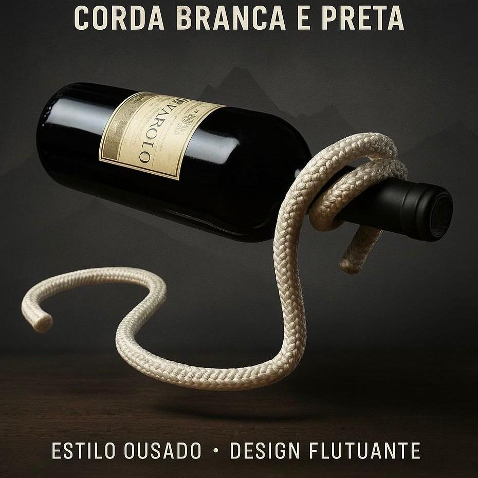 Adega Vinho ou Espumante Corda Mágica Suporte de Garrafa Flutuante