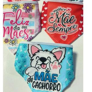 kit 50 bandana dia das Mães bandana pet , bandana para cachorro dia das mães em Oferta na Shopee