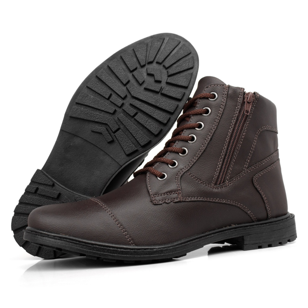 Bota Coturno Casual Masculino Bota Masculina Lançamento Cuturno masculino calçado masculino Botinha masculina Moda Leve