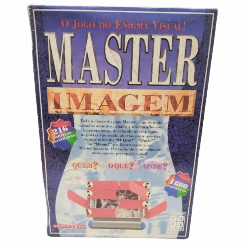 Jogo Master Imagem Anos 80, Oficial Grow Completo Raro