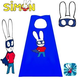 PROMOÇÃO! CAPA COM MÁSCARA SUPER COELHO SIMON! FANTASIA E COSPLAY. em Oferta na Shopee
