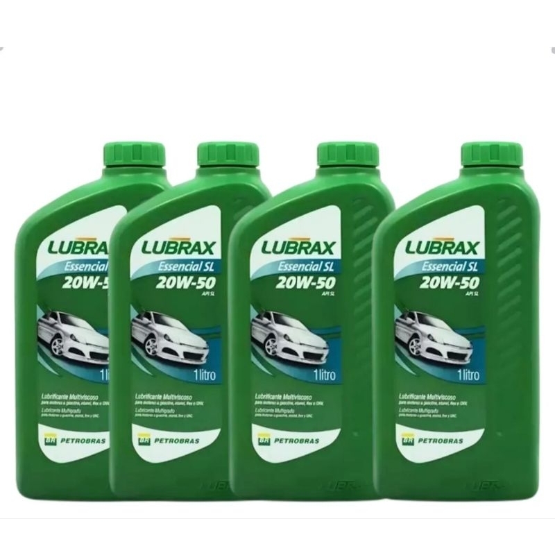 Kit 4 Óleo Para Motor 20w50 Lubrax Api Sl em Oferta na Shopee